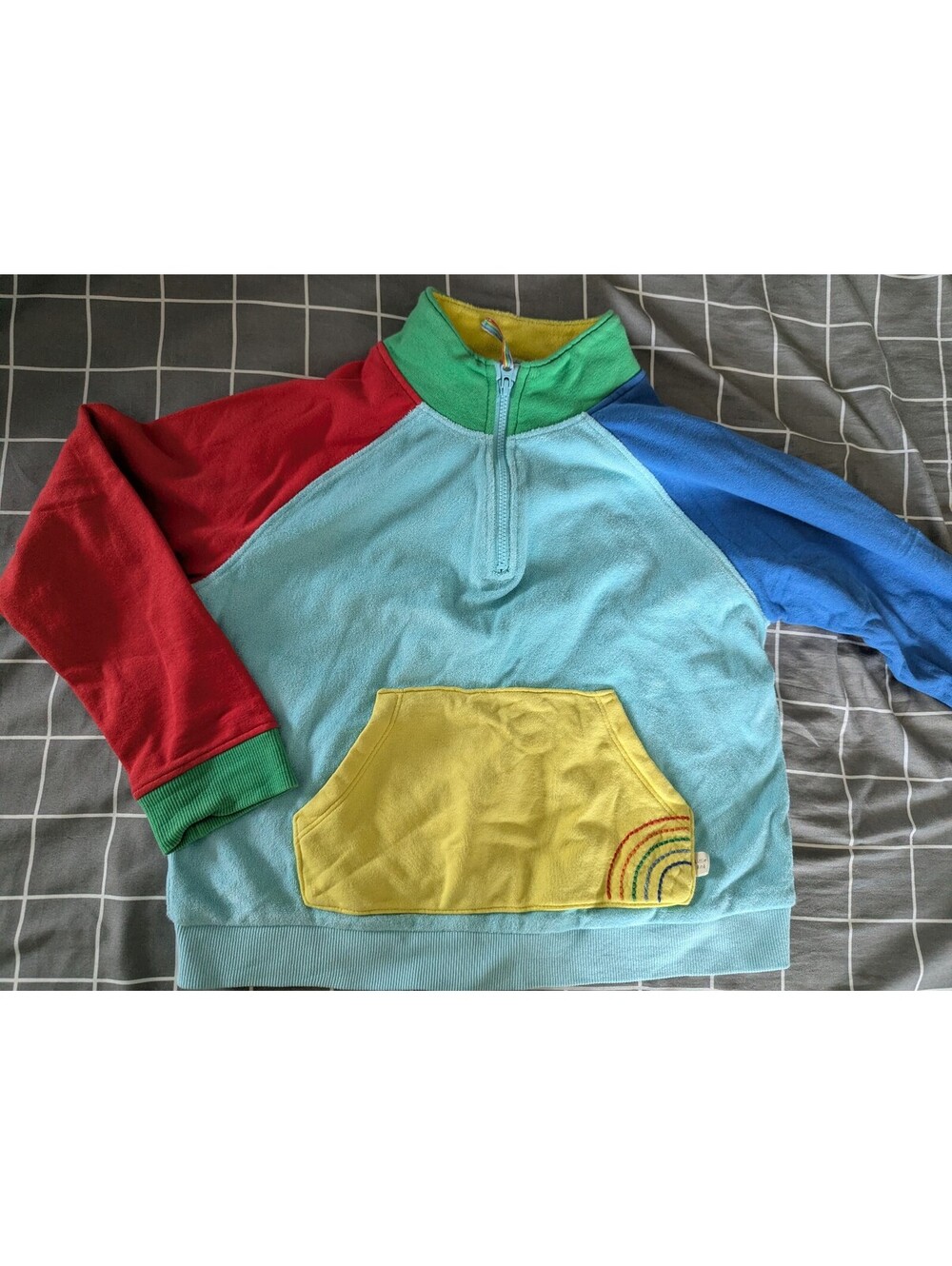 Little Bird by Jools Oliver Colorblock rainbow pullover